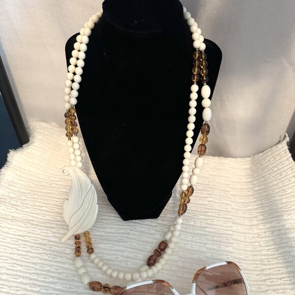 VINTAGE necklace & glasses (SET) - Picture 2 of 6